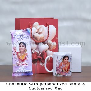 Chocolate with Personalized photo & Customized Mug