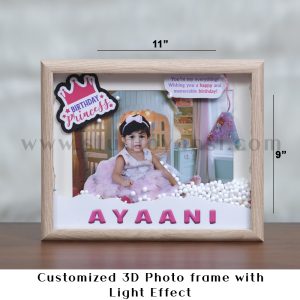 Customized 3D Photo frame with Light Effect