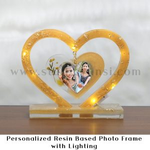 Personalized Resin Based Photo Frame with Lighting